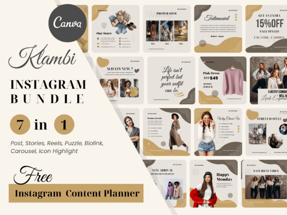 Download Canva Instagram Templates for Fashion - Instagram templates Collection