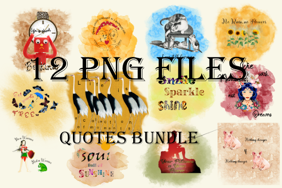 Download Short Quotes Bundle Sublimation Designs - Short quotes Collection
