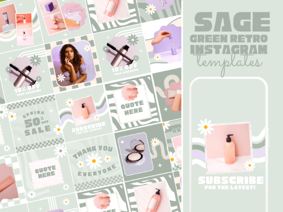 Download Sage Green Instagram Templates - Instagram templates Collection