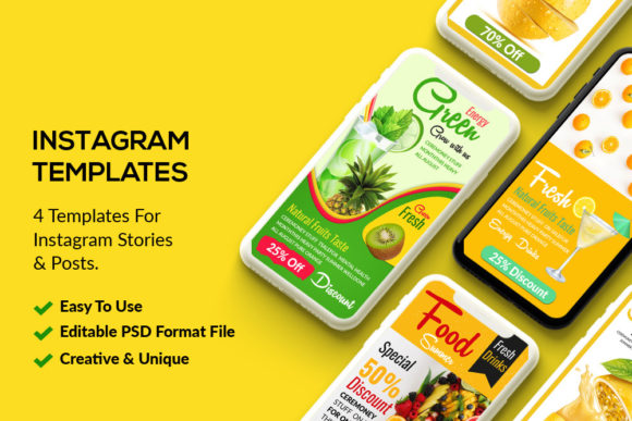 Download Food &amp; Cold Drink Insta Posts &amp; Stories - Insta posts Collection