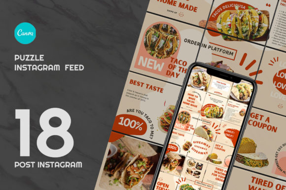 Download Taco Puzzle Instagram | CANVA - Puzzle instagram Collection